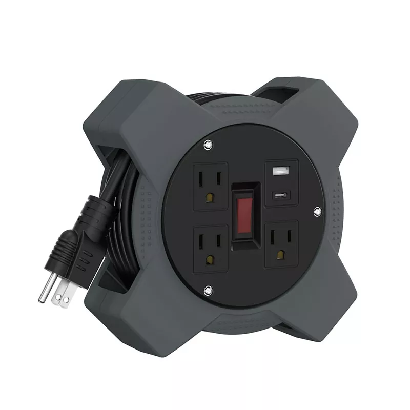 3 irteera USB plastikozko kablearen bobina 20 oin