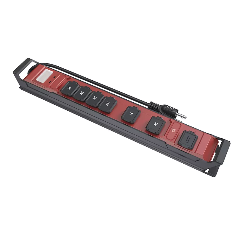 6 Outlets Waterproof Usb 3.4a Power Strip